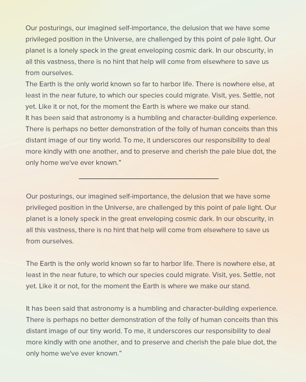 Paragraphs without and with breaks